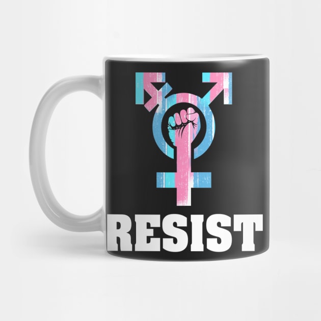 Resist with Transgender Symbol by Trans Action Lifestyle